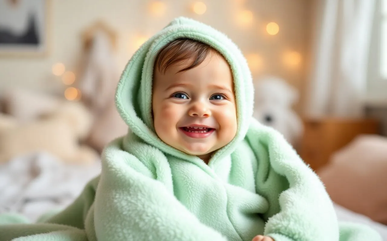 Thermal infant wearable blankets with long sleeves